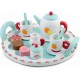 Set din lemn pentru servit ceaiul Ricokids RK-869 - Turcoaz