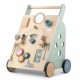 Antemergator educational din lemn cu diverse activitati, 33 x 33 x 50 cm, Nukido NK-857