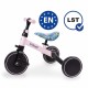 Tricicleta cu pedale 3 in 1 Kidwell Pico Spring Flower
