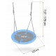 Leagan tip cuib pentru copii XXL, 120 cm, 150 kg, Neo-Sport 1061, Albastru