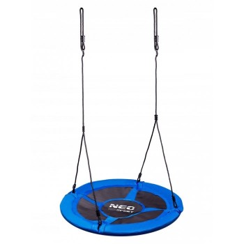 Leagan tip cuib pentru copii XXL, 100 cm, 150 kg, Neo-Sport 1080, Albastru