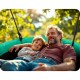 Leagan tip cuib pentru copii XXL, 100 cm, 150 kg, Neo-Sport 1081, Verde