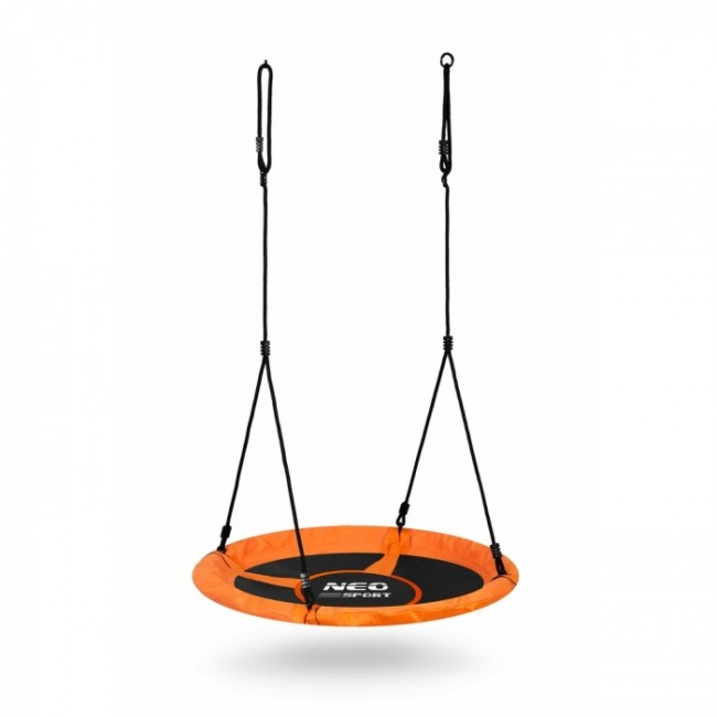 Leagan tip cuib pentru copii XXL, 100 cm, 150 kg, Neo-Sport 1084, Portocaliu