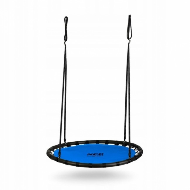 Leagan tip cuib pentru copii XXL, 120 cm, 150 kg, Neo-Sport 110221, Albastru