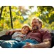 Leagan tip cuib pentru copii XXL, 100 cm, 150 kg, Neo-Sport 110301, Gri