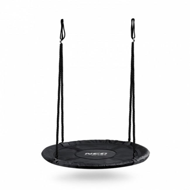 Leagan tip cuib pentru copii XXL, 110 cm, 150 kg, Neo-Sport 110310, Negru