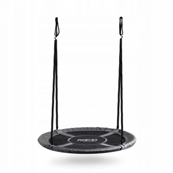 Leagan tip cuib pentru copii XXL, 110 cm, 150 kg, Neo-Sport 110311, Gri