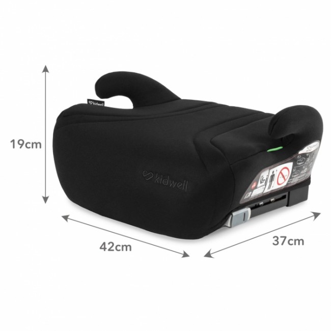 Inaltator auto cu Isofix 125-150 cm Kidwell Bono - Black