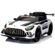Masinuta electrica cu telecomanda MERCEDES GT3 EVO, 114x69x45 cm, varsta 1-5 ani, roti EVA, scaun din piele ECO, putere 90W - Alb
