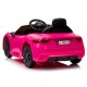 Masinuta electrica cu telecomanda MASERATI GranTurismo, 99x59.5x44 cm, varsta 1-4 ani, roti EVA, scaun din piele ECO, putere 90W - Roz