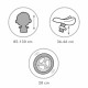 Bicicleta fara pedale Kidwell JOGO - Lime