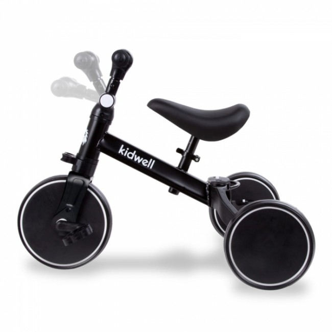 Tricicleta cu pedale 3 in 1 Kidwell Pico Total Black