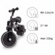 Tricicleta cu pedale 3 in 1 Kidwell Pico Total Black