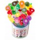 Set de legume din lemn cu velcro, 18 elemente, Ricokids RK-872