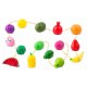 Set de legume din lemn cu velcro, 18 elemente, Ricokids RK-872