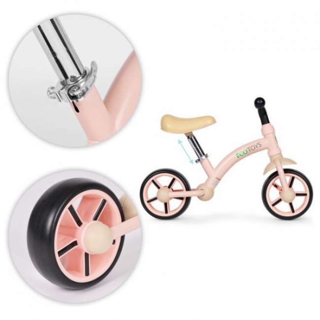Bicicleta fara pedale pentru copii Ecotoys LC-V1252 - Roz