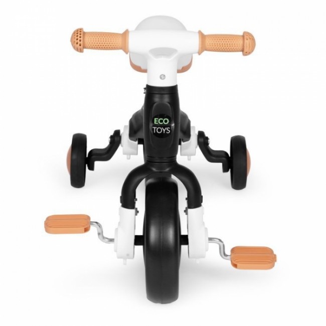 Bicicleta cu pedale 3 in 1 si roti ajutatoare Ecotoys LC-V1359 - Negru