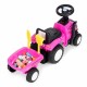 Tractor de impins New Holland cu remorca pentru copii 658T - Roz