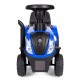 Tractor de impins New Holland cu remorca pentru copii 658T - Albastru