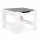 Set de masa cu doua scaune pentru copii Ecotoys ZKC-1A - Alb-Gri