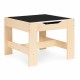 Set de masa cu doua scaune pentru copii Ecotoys ZKC-1C - Natur