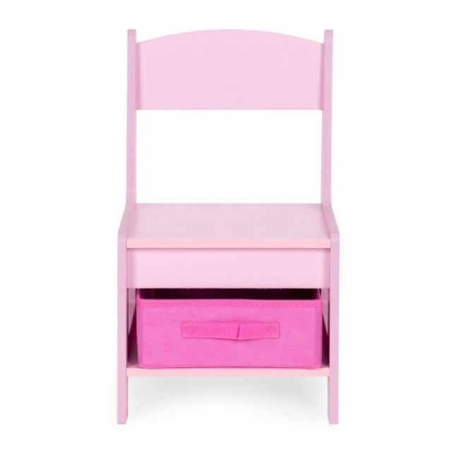 Set de masa cu doua scaune pentru copii Ecotoys ZKC-1B - Roz