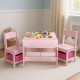 Set de masa cu doua scaune pentru copii Ecotoys ZKC-1B - Roz