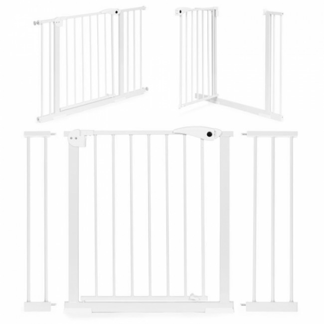 Poarta de siguranta 74-105 cm Ecotoys SG-012-W - Alb