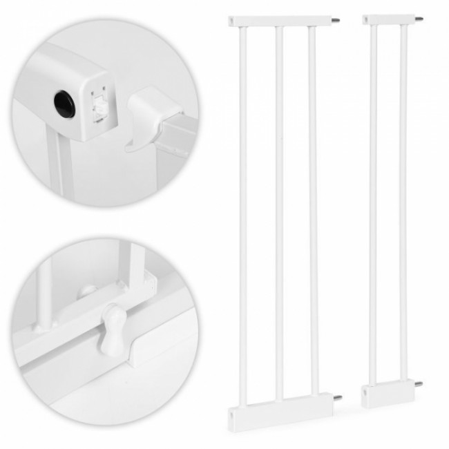 Poarta de siguranta 74-105 cm Ecotoys SG-012-W - Alb