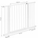 Poarta de siguranta 74-105 cm Ecotoys SG-012-W - Alb