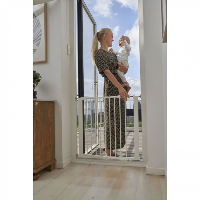 Poarta de siguranta 74-105 cm Ecotoys SG-012-W - Alb