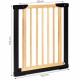 Poarta de siguranta 74-80 cm Ecotoys SF-011A-BC - Lemn Metal