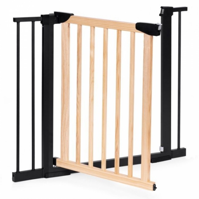 Poarta de siguranta 74-100 cm Ecotoys SF-011-BC - Lemn Metal